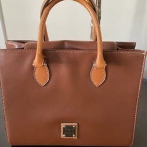 SOLD Dooney & Bourke Smooth Leather Janine Tote in Natural